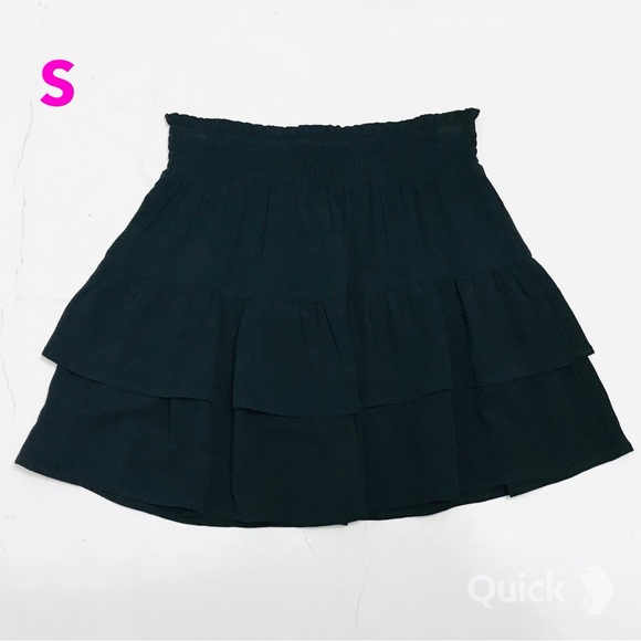 S - New Joe B Sage Elastic-Waist Mini Skirt - Picture 6 of 11